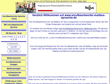 Tablet Screenshot of anrufbeantworter-mailbox-sprueche.de